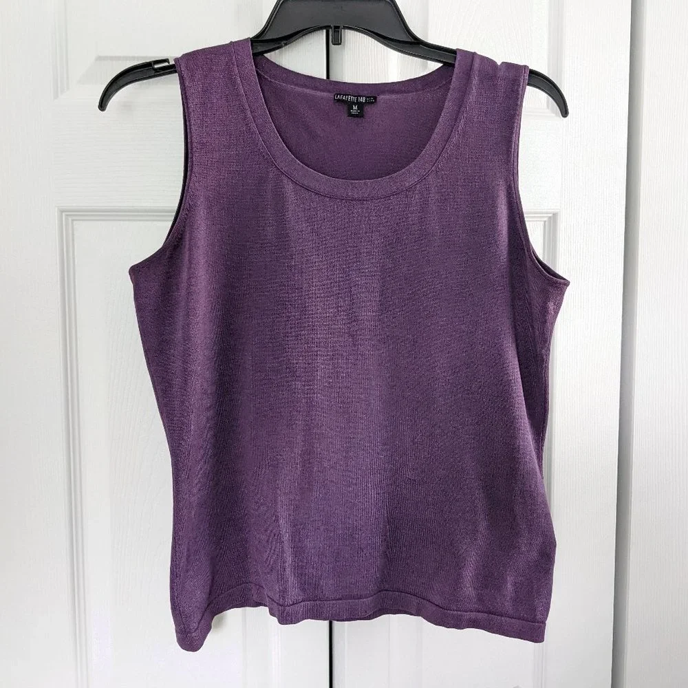 Lafayette 148 New York Silk Sleeveless Top - Picture 5 of 11